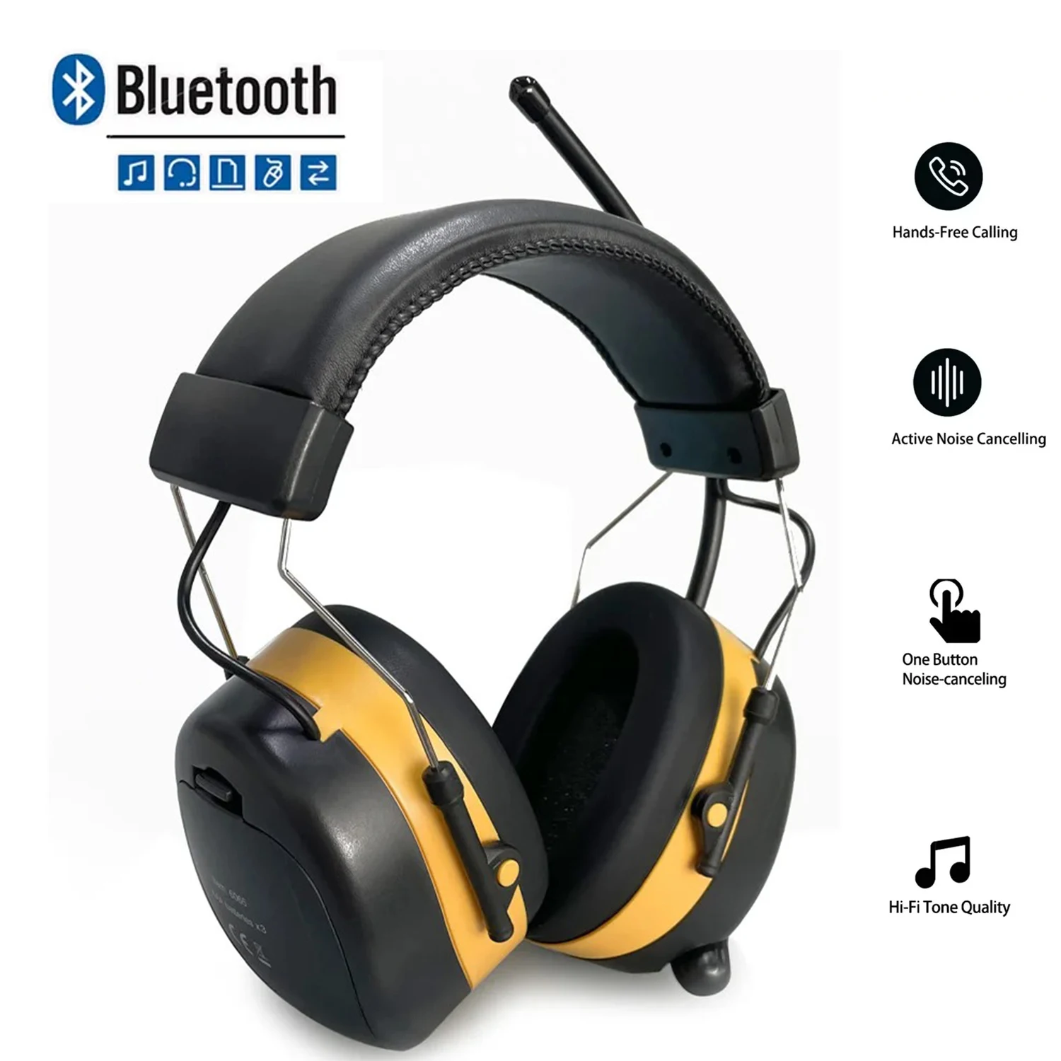 Protección auditiva Bluetooth recargable con radio FM para taller - imagen 5