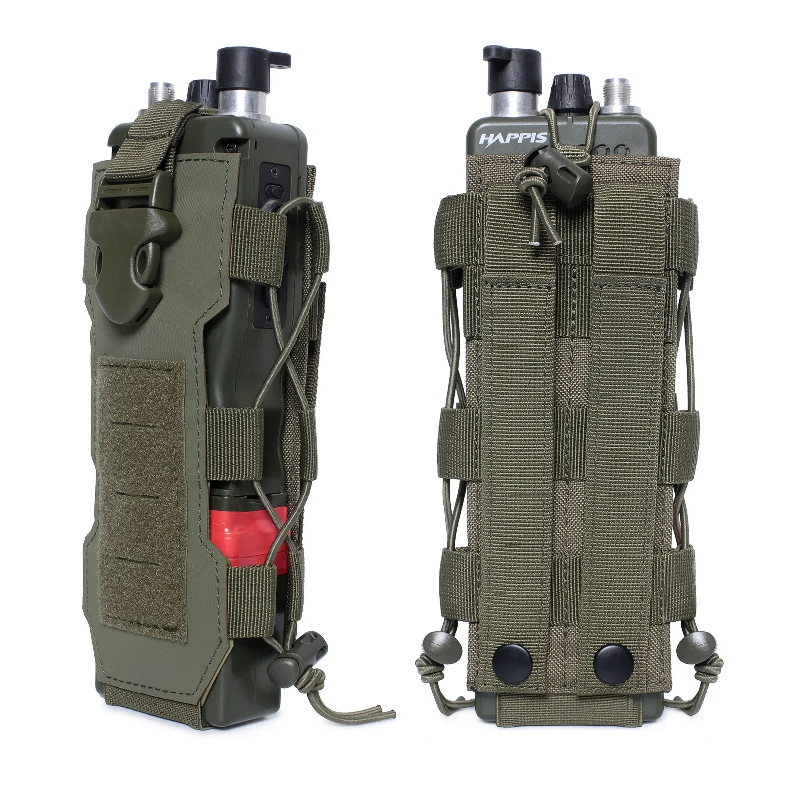 Bolsa táctica MOLLE para botella y radio, funda intercom portátil - imagen 2