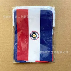 Banderines de Paraguay de poliéster para guirnalda festiva