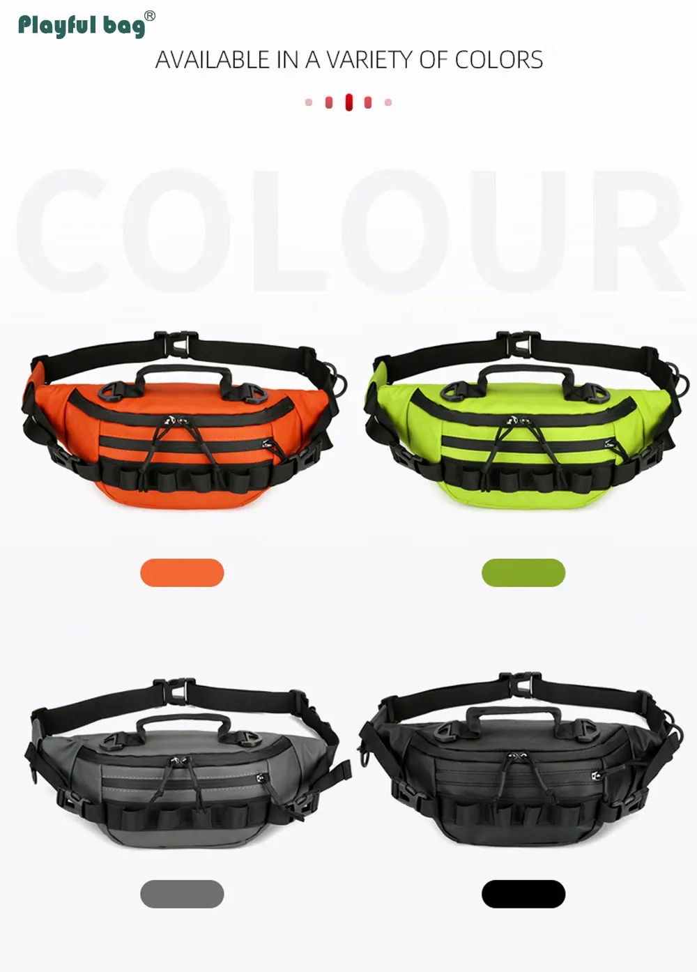 Bolsa de pesca impermeable multiuso – Cinturón ligero para aparejos - imagen 4