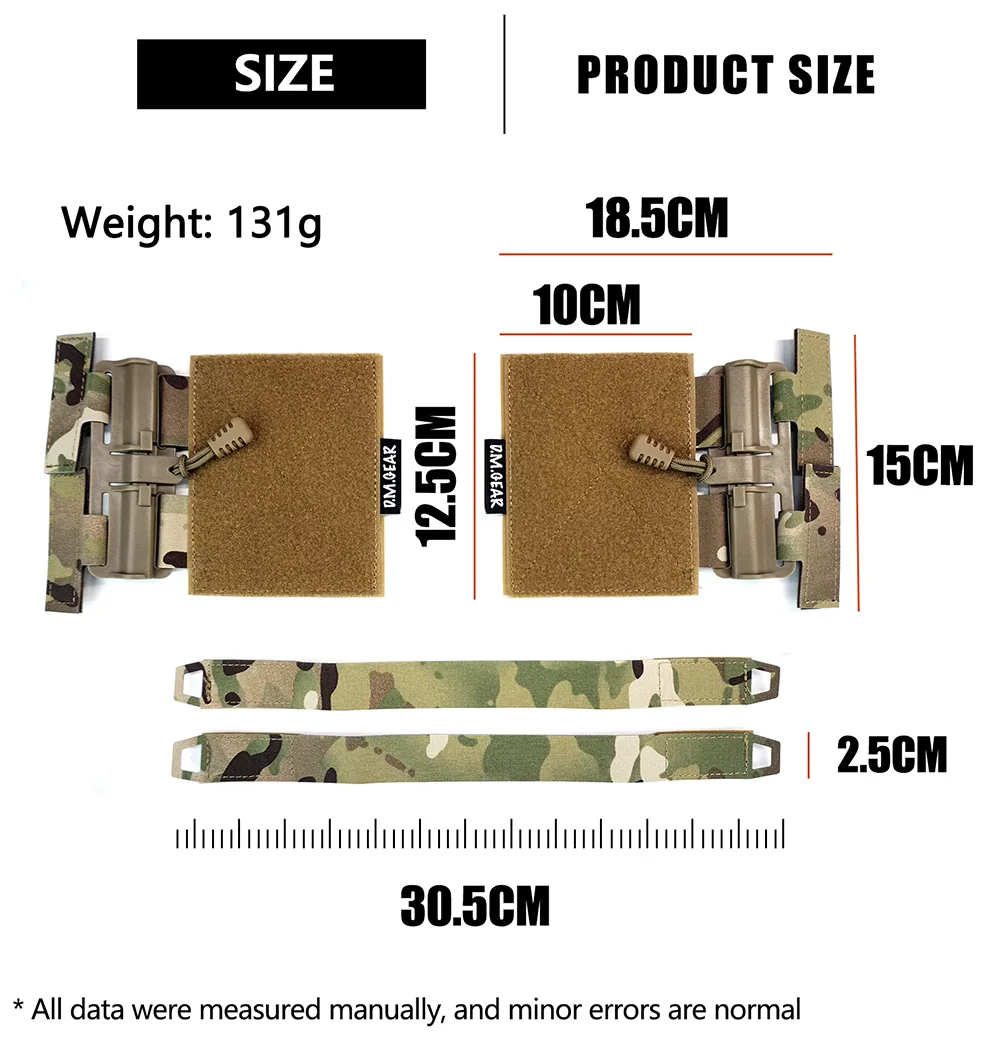 Chaleco Táctico DMgear MOLLE Universal – Liberación Rápida