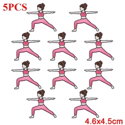 Parche termoadhesivo bordado yoga para coser o planchar en ropa