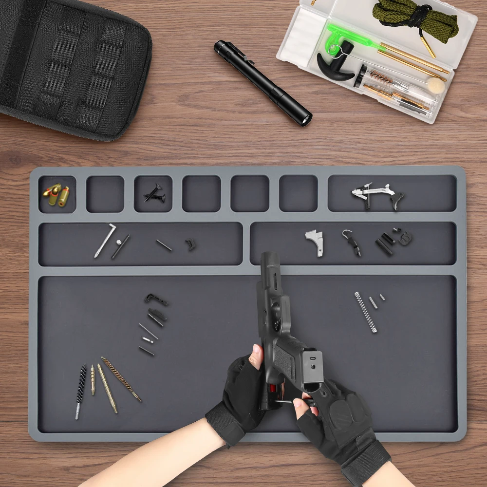 Alfombrilla antideslizante silicona para mantenimiento de armas - imagen 3