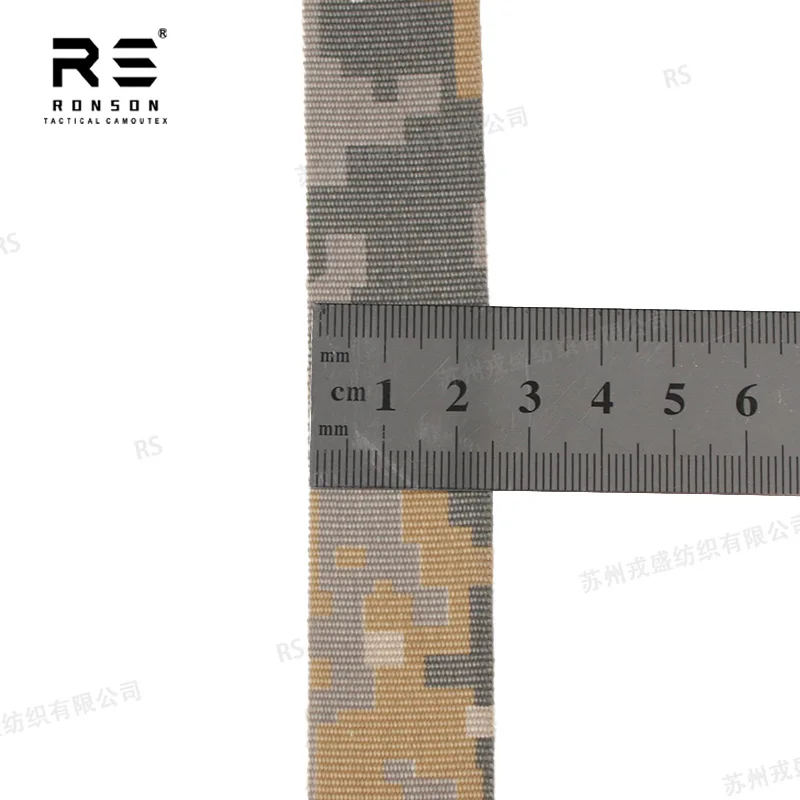 Cinta MOLLE 25mm camuflaje con borde delta y compatibilidad NIR