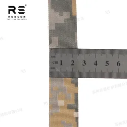 Cinta MOLLE 25mm camuflaje con borde delta y compatibilidad NIR