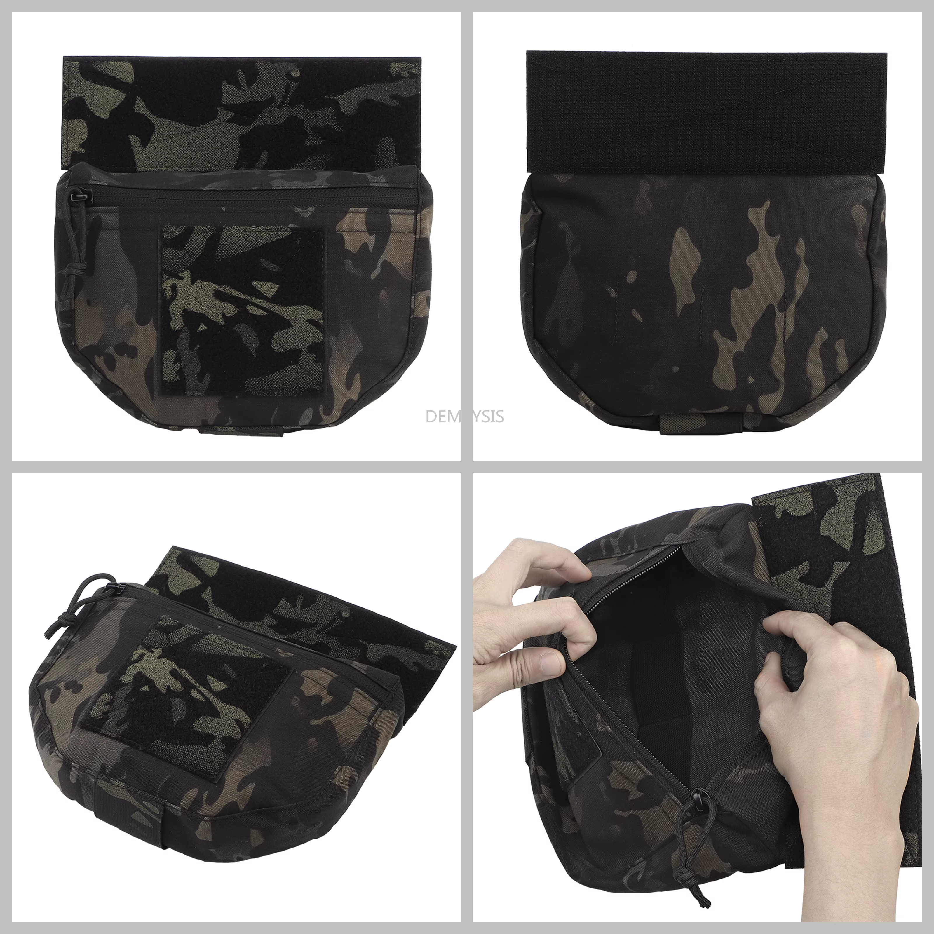 Bolsa táctica admin con panel velcro para chaleco MOLLE - imagen 5