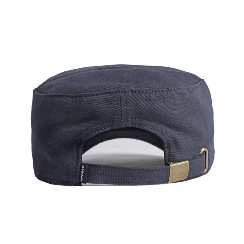 Gorra táctica militar de algodón negra con visera metálica ajustable - imagen 5