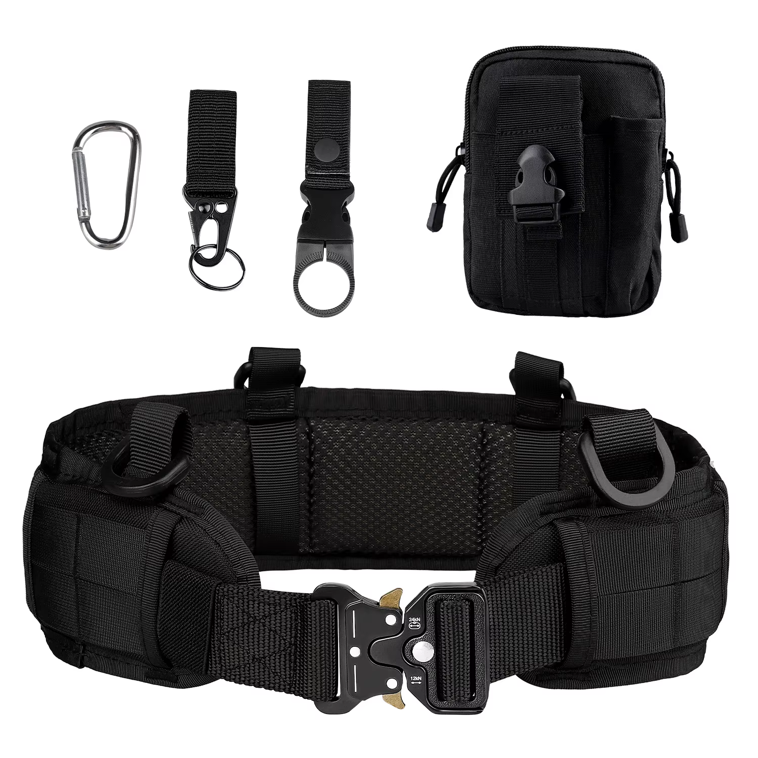 Cinturón táctico Molle acolchado Airsoft y paintball para caza - imagen 4