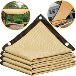 Malla sombra HDPE anti-UV resistente para jardín terraza camping