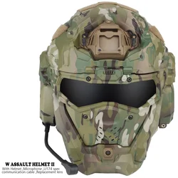 W-Ronin Casco táctico II para airsoft con auriculares integrados