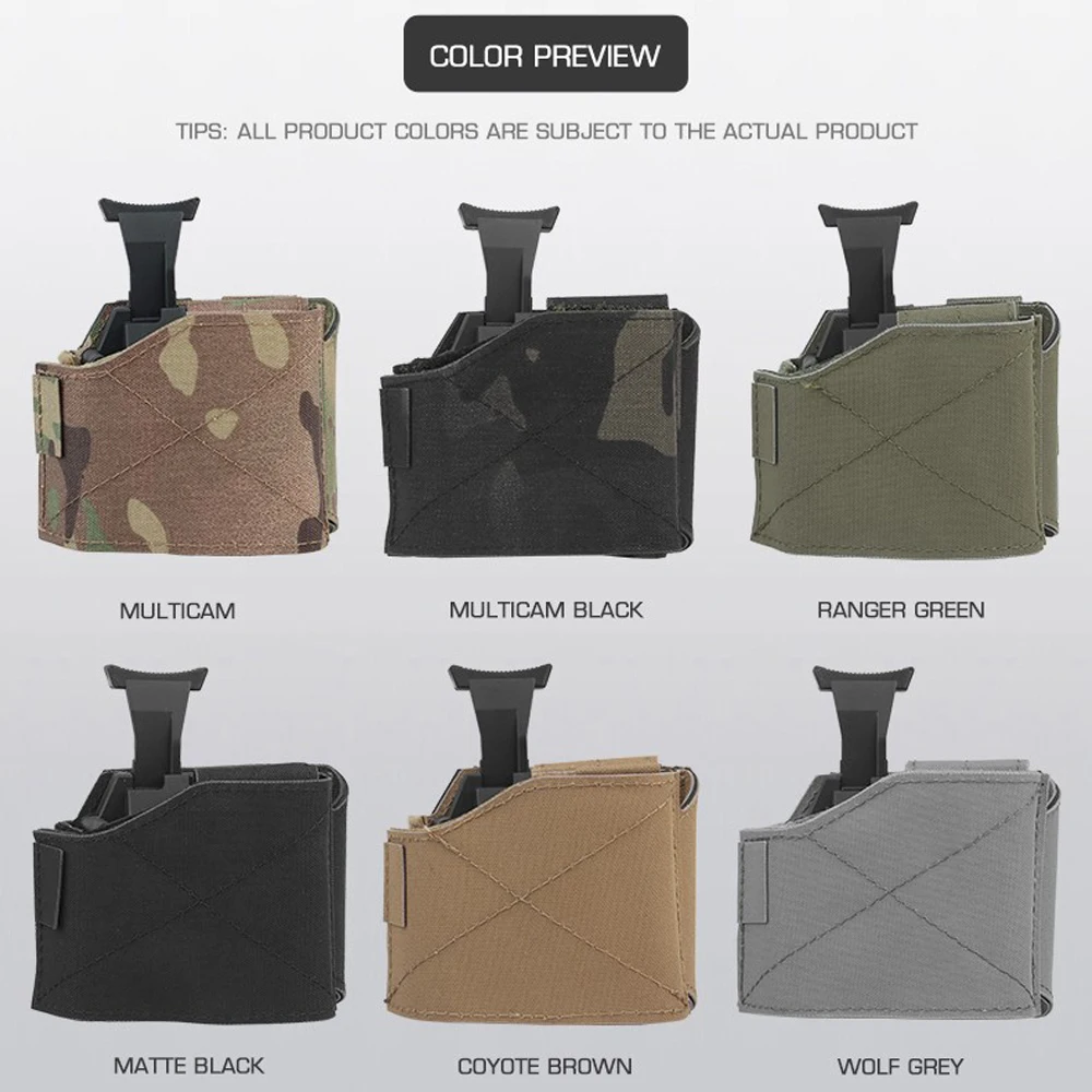 Funda MOLLE pistola derecha liberación rápida ajustable cinturón - imagen 5