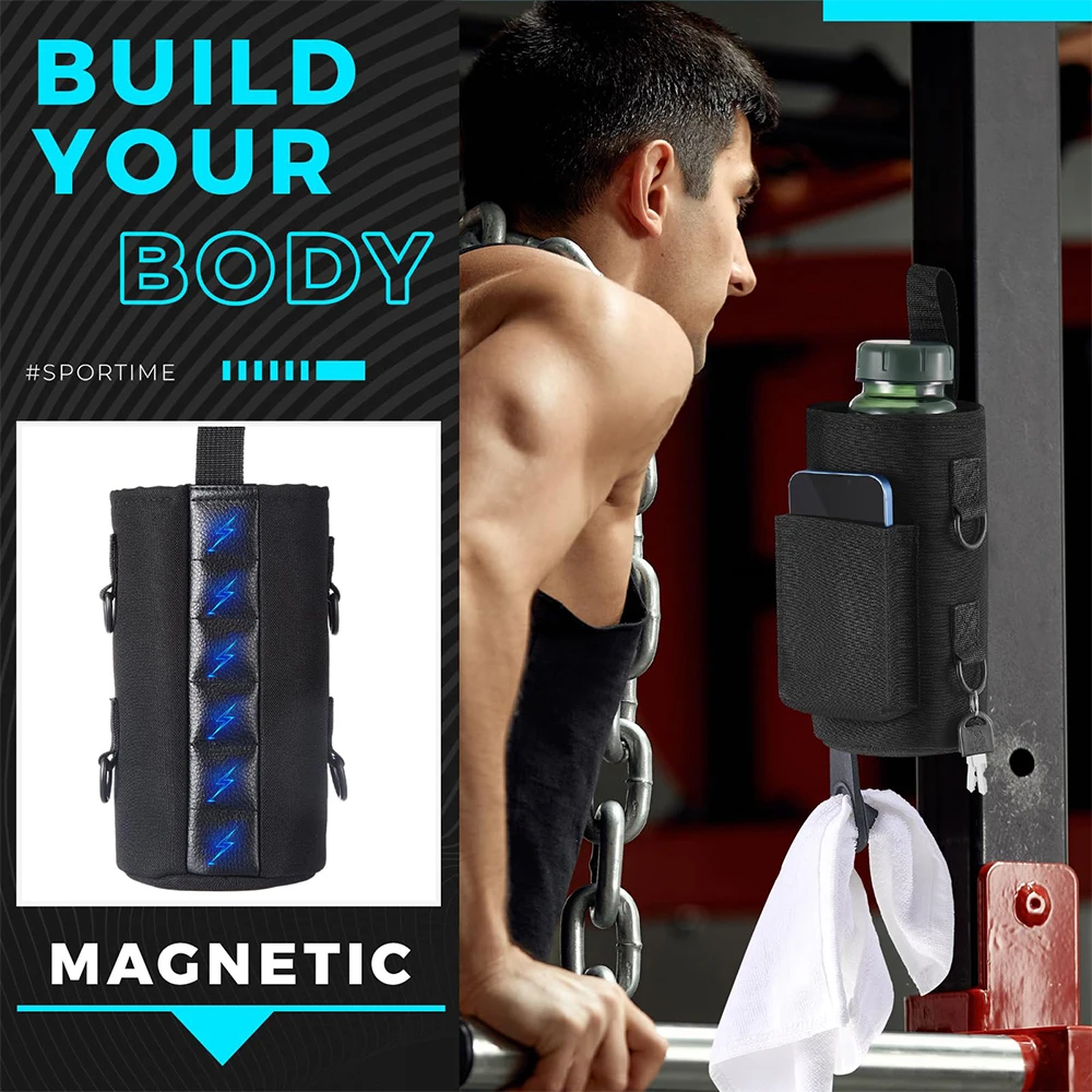 Bolsa para botellas magnética con bolsillo para teléfono - imagen 4