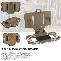 Panel portamapas táctico MOLLE plegable con soporte móvil