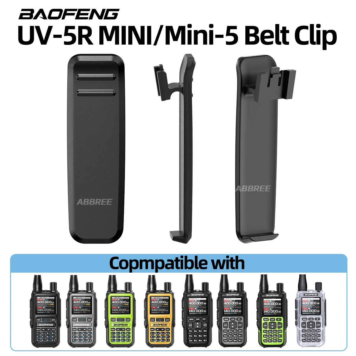 Clip de cinturón Baofeng UV-5R mini – soporte radio táctica