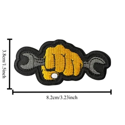 Parche táctico bordado con gancho para mochila, insignia