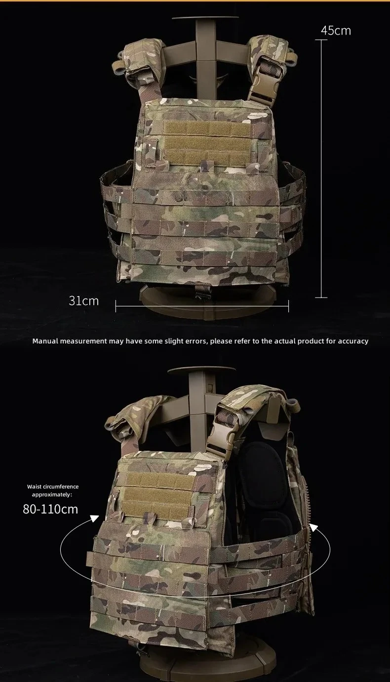 Chaleco portaplacas AVS MBAV con configuración MOLLE