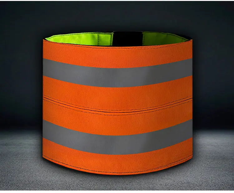 Parche táctico reflectante bicolor naranja y amarillo