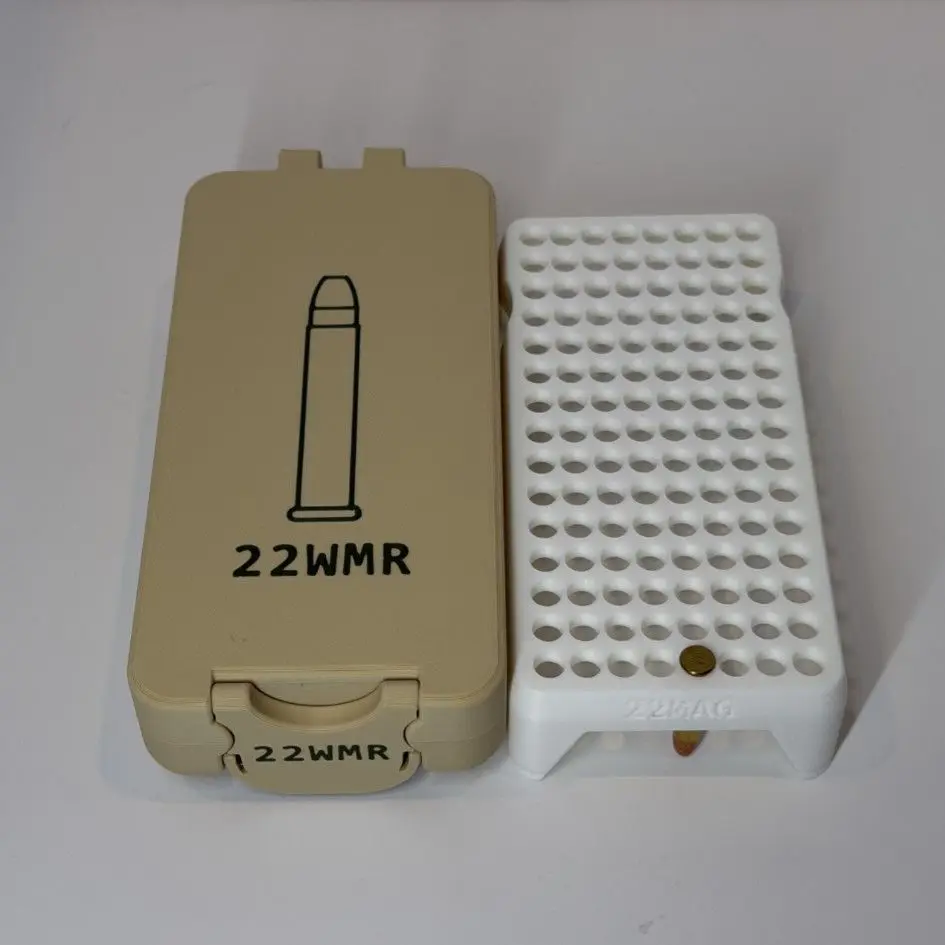 Caja de munición .22WMR impresa en 3D para almacenamiento compacto - imagen 3