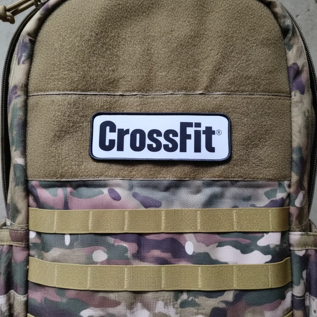 Brazalete táctico con parche CrossFit para ropa, mochilas y chalecos