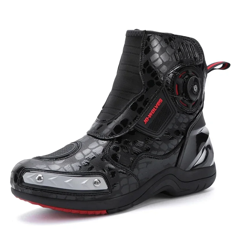 Botas de moto impermeables de microfibra con cordones rápidos - imagen 5