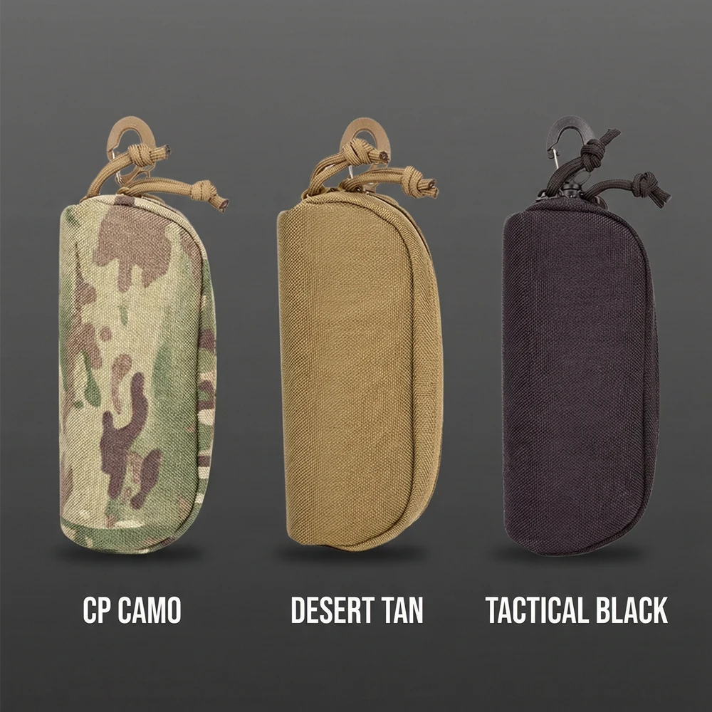 Estuche táctico para gafas con funda MOLLE antichoque de nailon