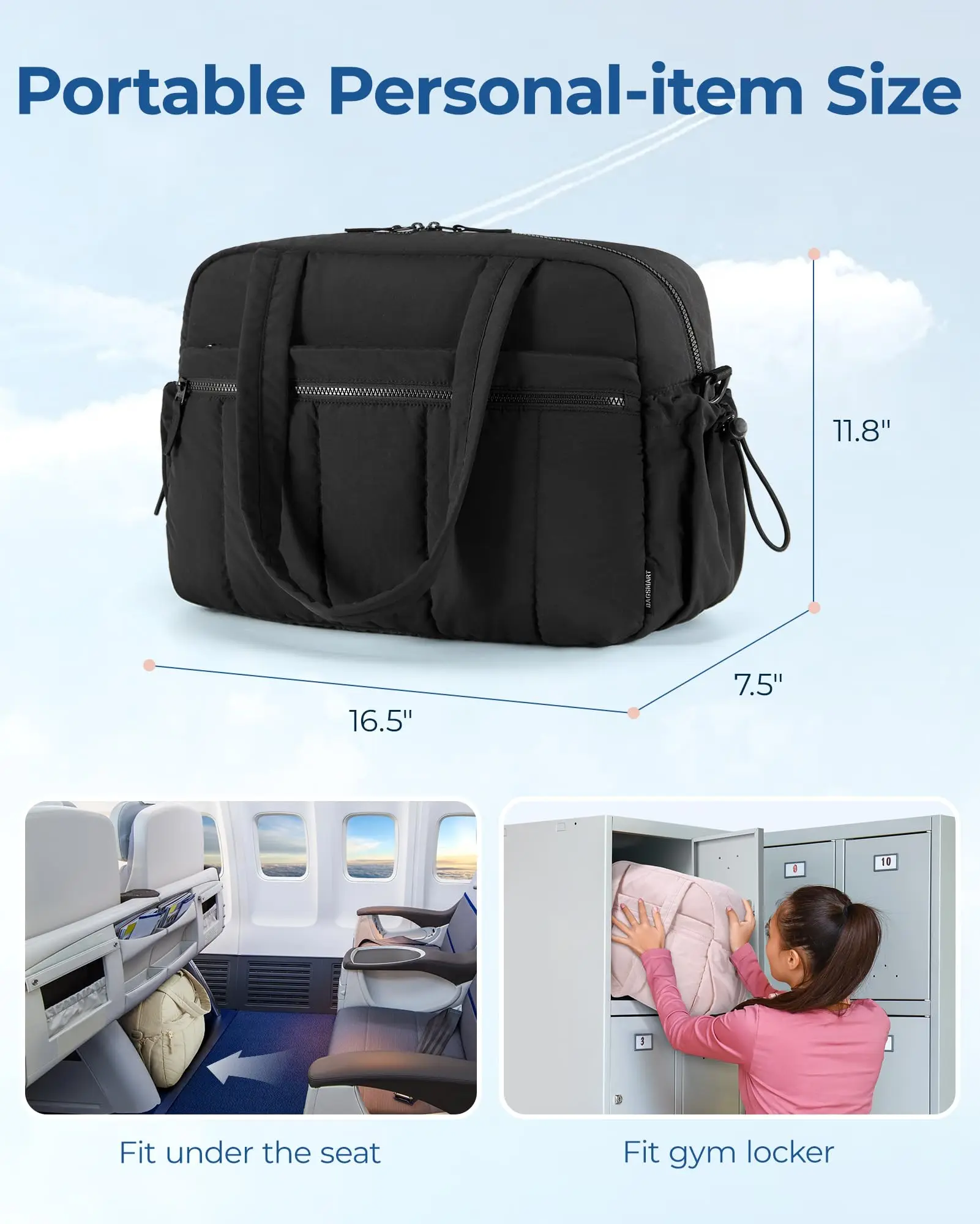 Bolsa de viaje impermeable para mujer con separación ropa seca/mojada - imagen 2