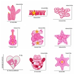 Parche bordado termoadhesivo dibujos animados – Set para ropa