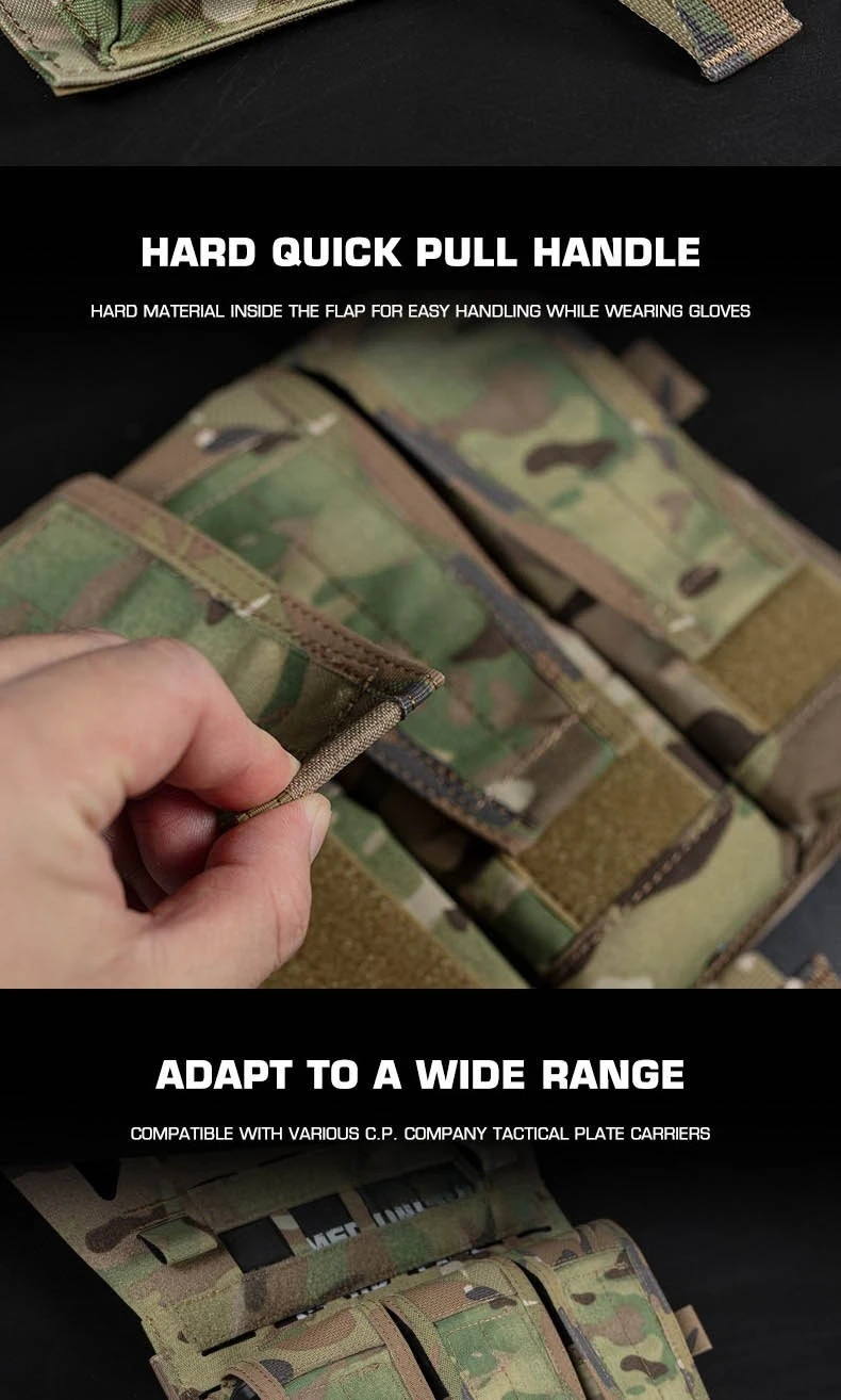 Porta Cargadores Triple Magnético 5.56 – Compatible MOLLE AVS SPC - imagen 5