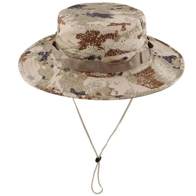 Gorra táctica camuflaje ancho y grueso protección solar exterior - imagen 2
