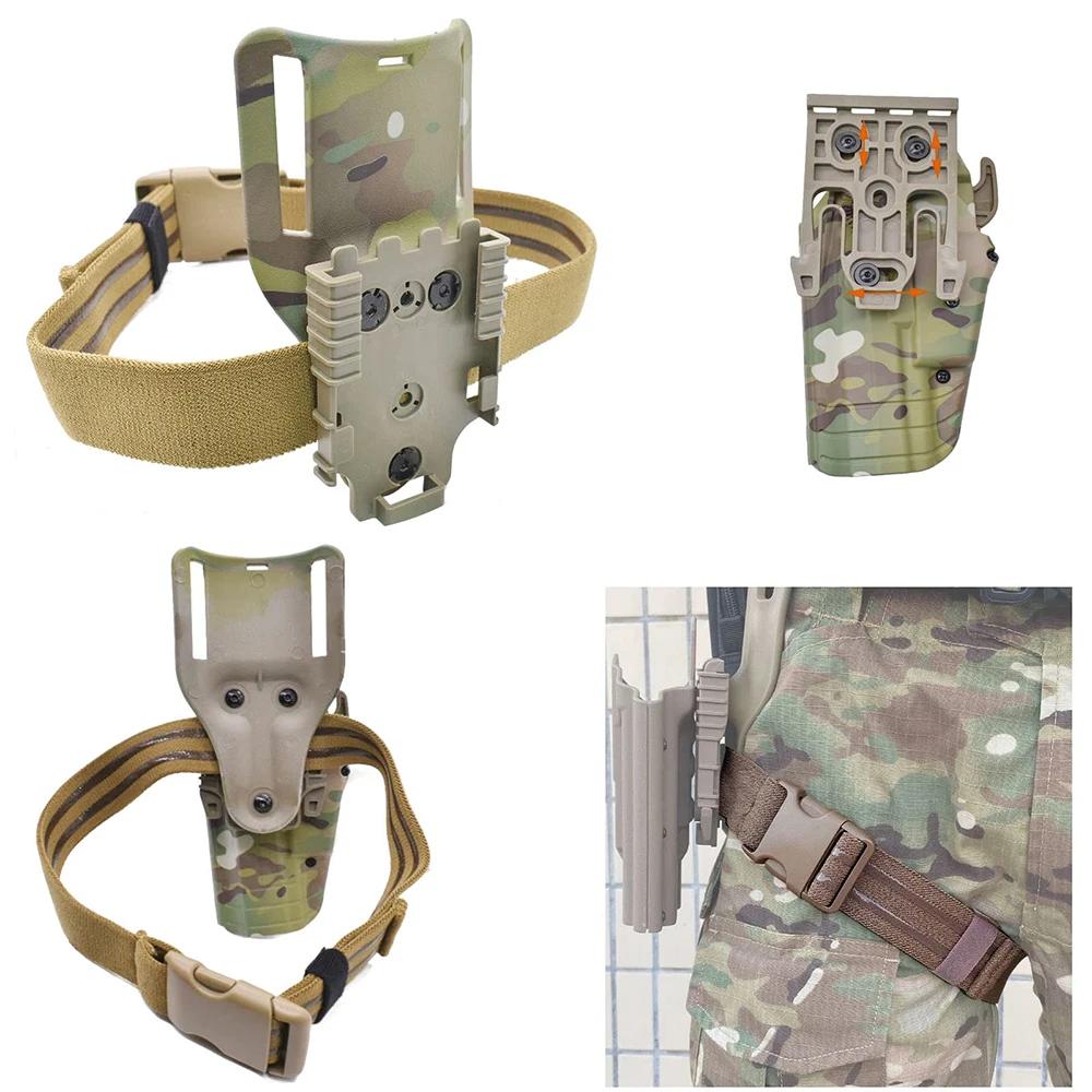 Adaptador plataforma MOLLE universal para funda de pistola con correa - imagen 3
