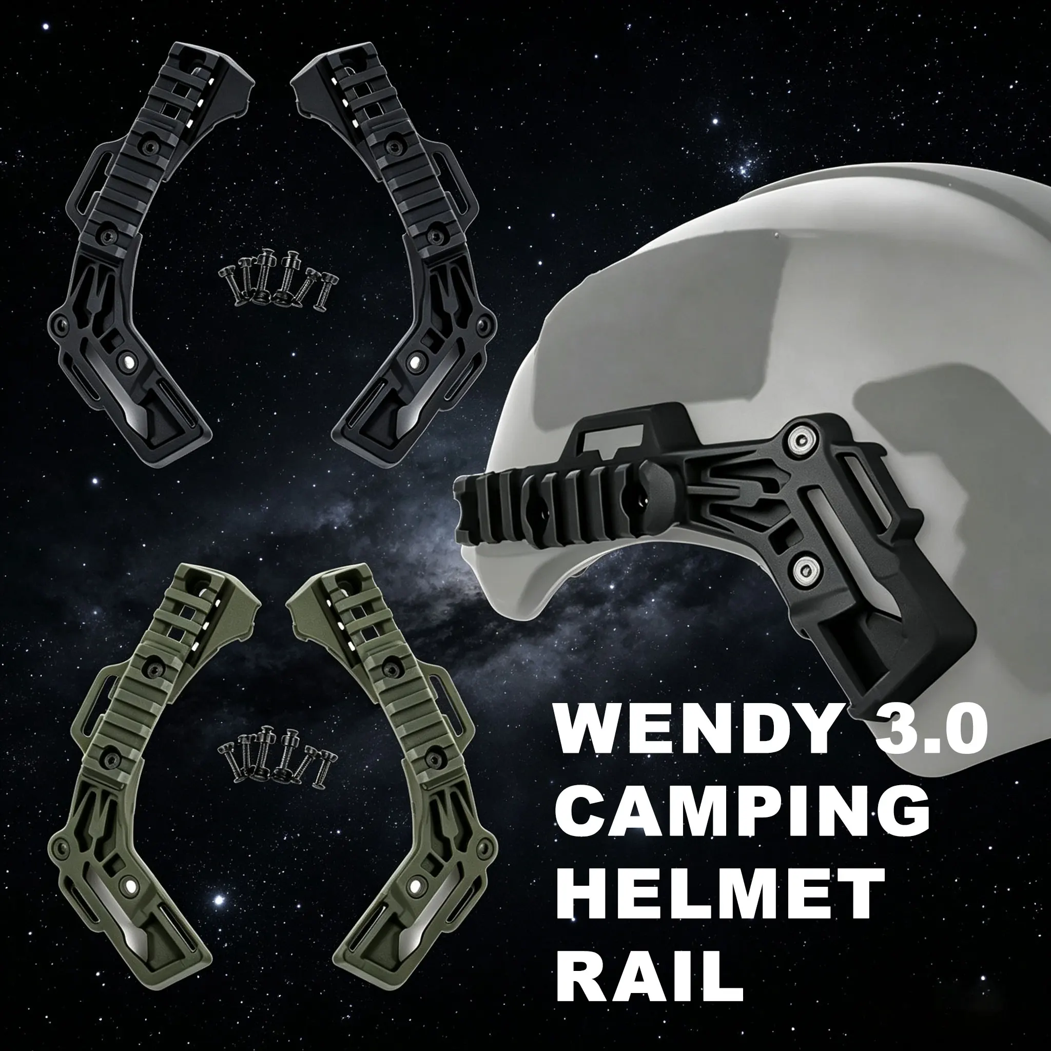 Tactical Wendy 3.0: adaptador Picatinny para casco táctico