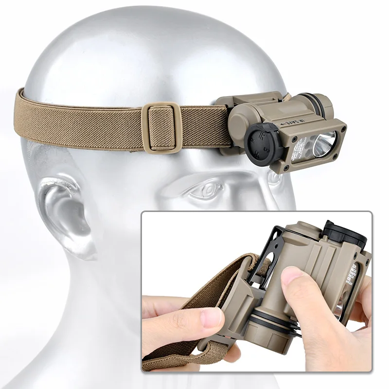 WADSN Sidewinder FAST linterna frontal táctica IR LED estroboscópica - imagen 5