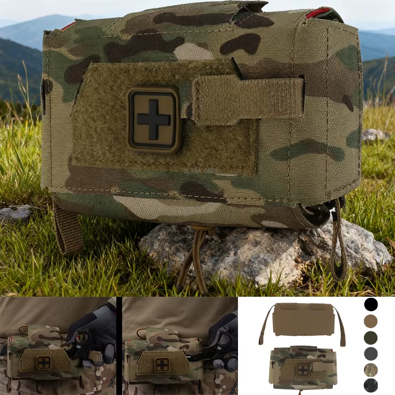 Bolsa IFAK táctica compacta MOLLE despliegue rápido para cinturón