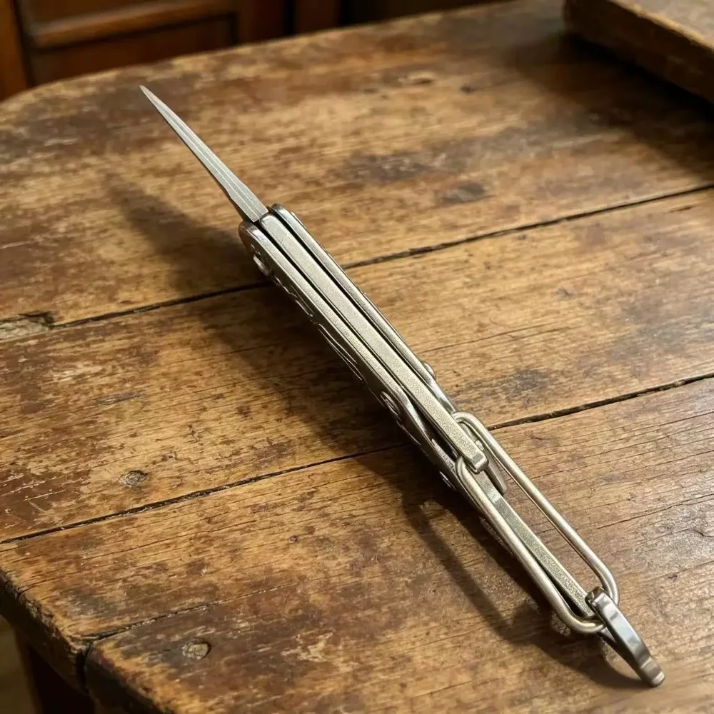 Cuchillo damasco portátil mini para cocina y uso hogar - imagen 5