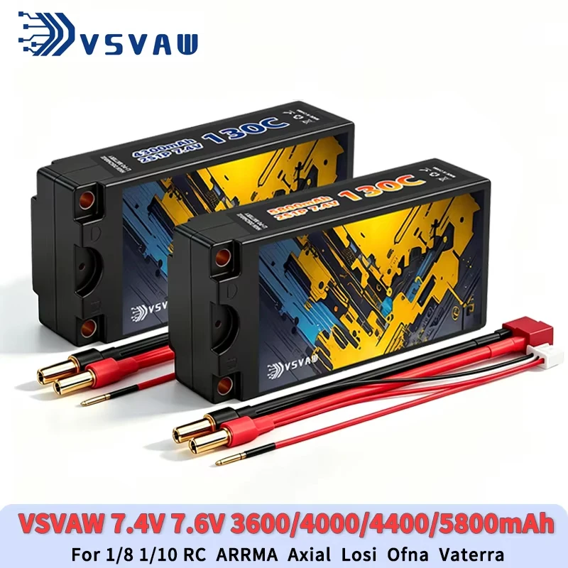 VSVAW Batería LiPo Hardcase Shorty para coche RC - imagen 5