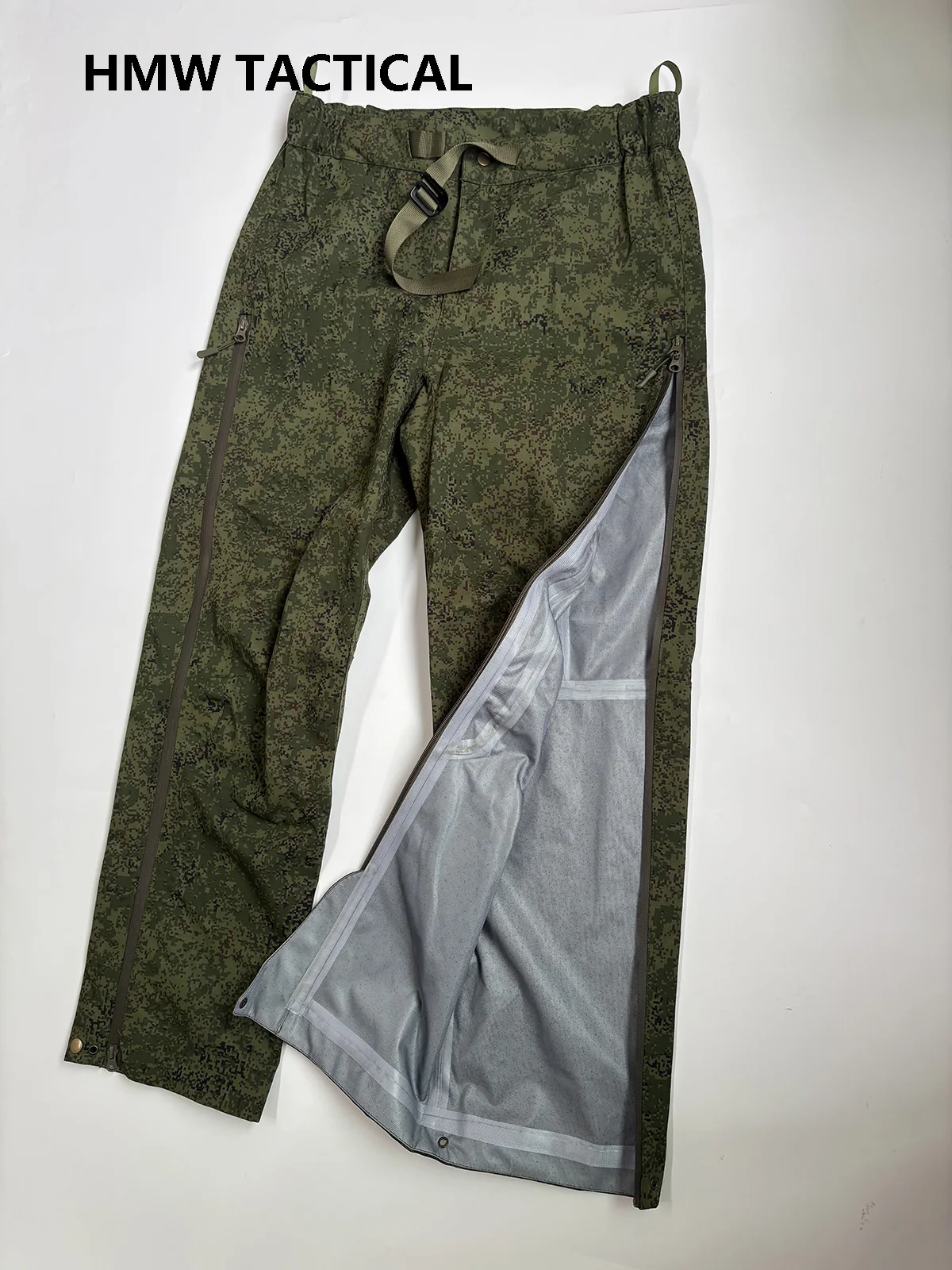 Uniforme de combate EMR de camuflaje impermeable con capucha verde