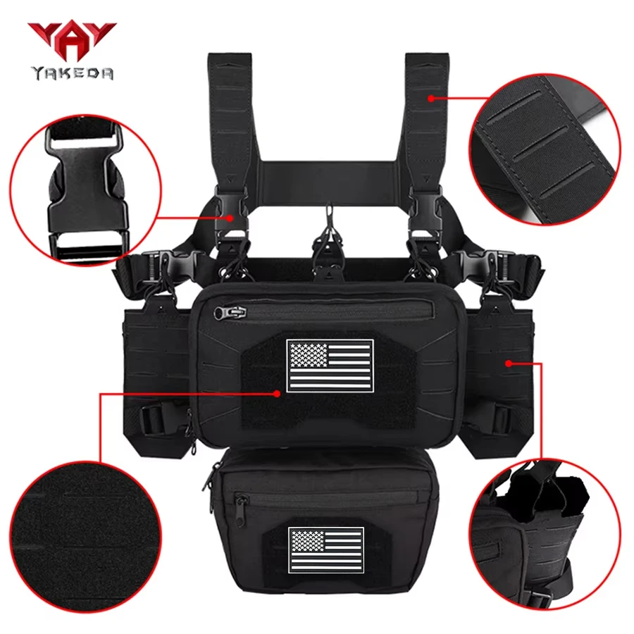 YAKEDA Sistema MOLLE multifunción ajustable extraíble con velcro - imagen 5