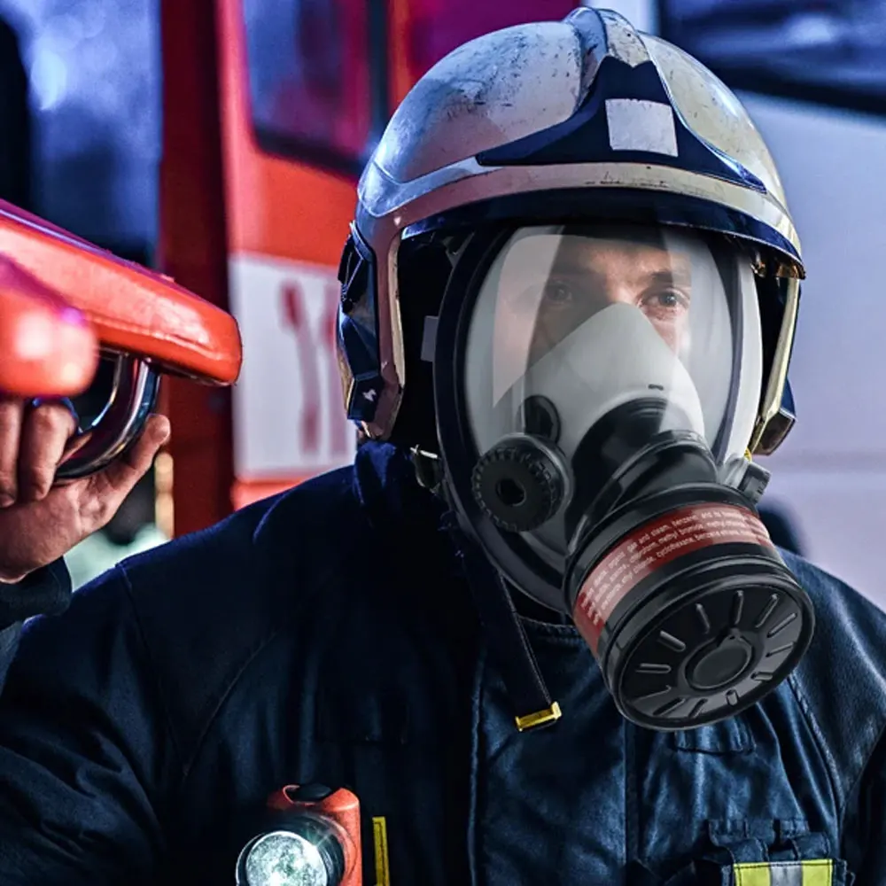 Máscara de gas respirador facial completo con filtro de carbón activo - imagen 4