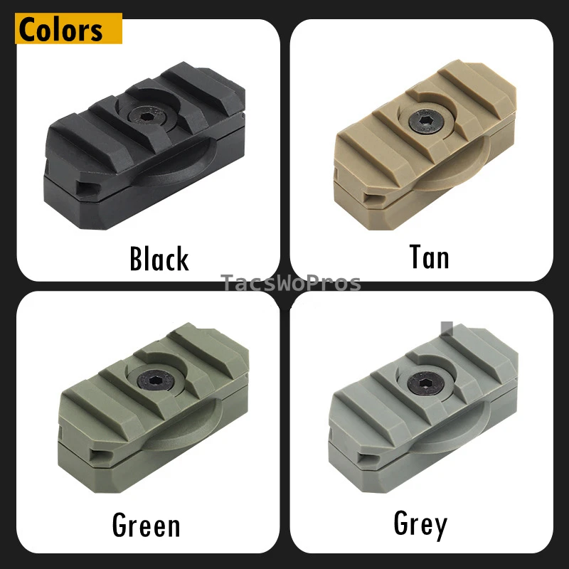 Adaptador de riel Picatinny para casco táctico con guía de linterna - imagen 4