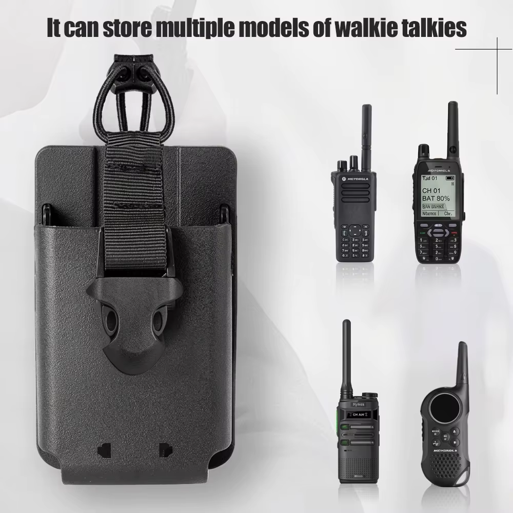 Funda MOLLE táctica para walkie talkie con clip liberación rápida - imagen 4