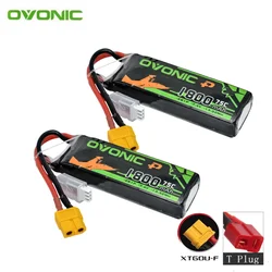 Batería LiPo 2S OVONIC 7,4 V 1800 mAh 75C FPV RC helicóptero