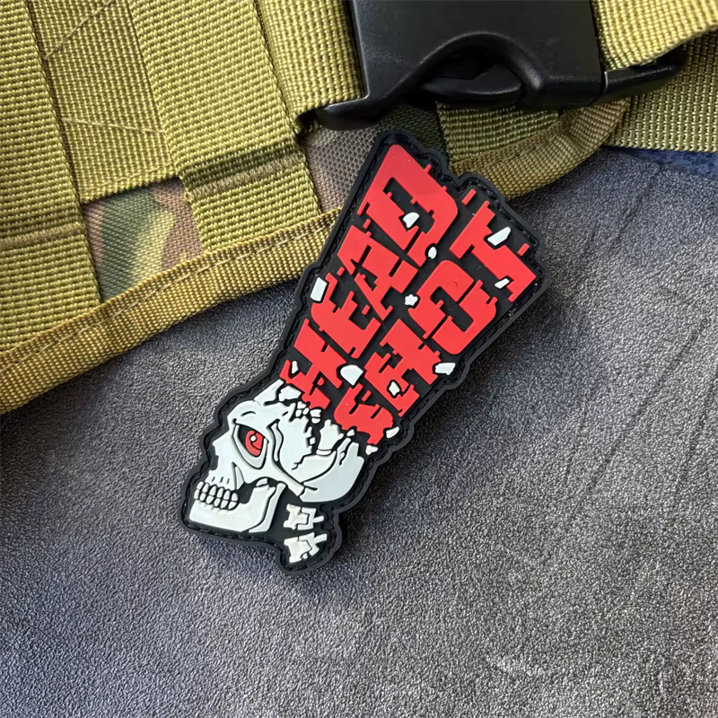 Parche PVC militar con diseño “Head Shot”