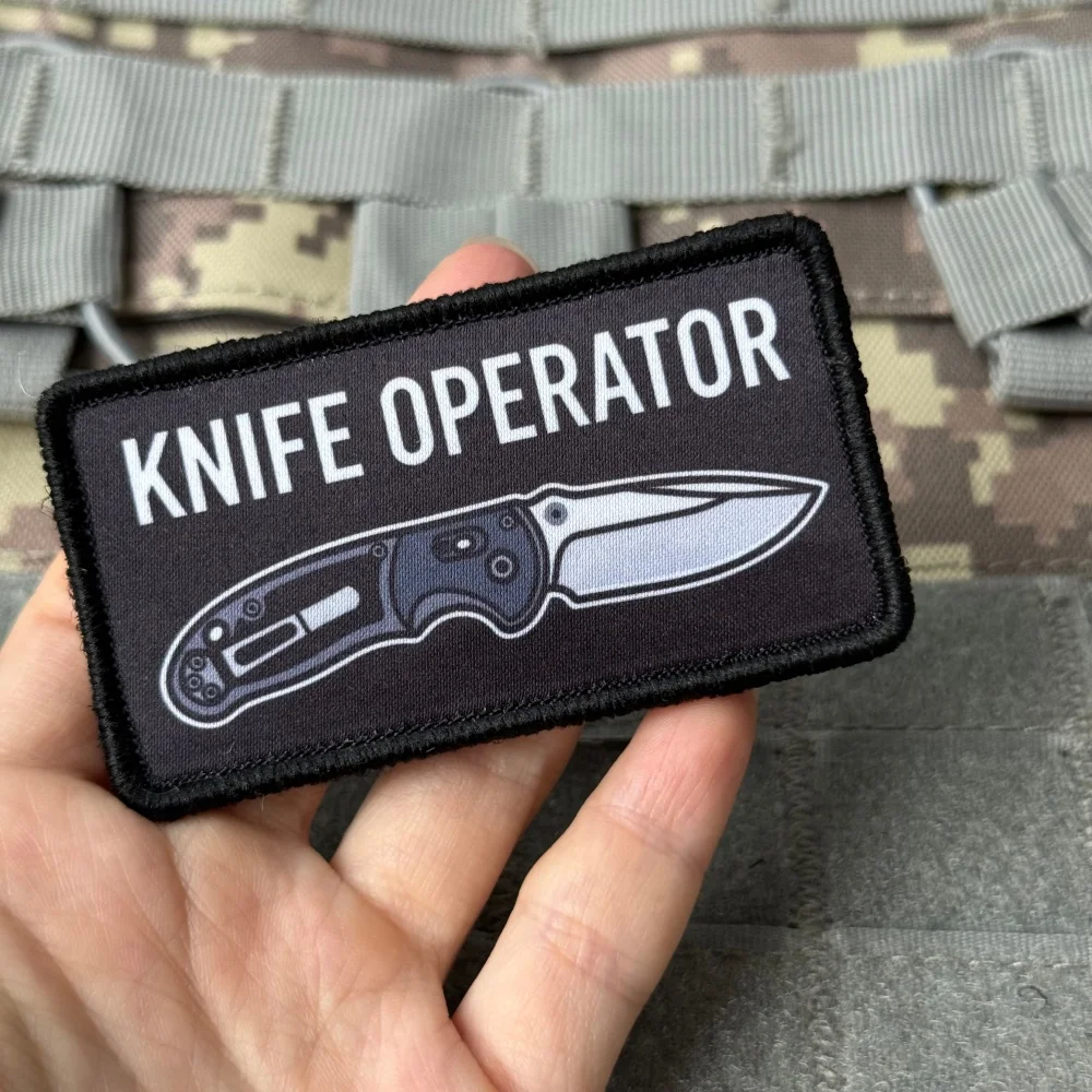 Parche táctico de navaja Operador EDC con velcro - imagen 2