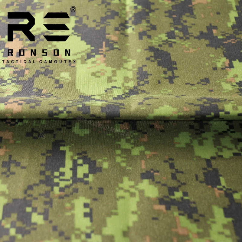Tela con textura tipo Oxford/Cordura impresa