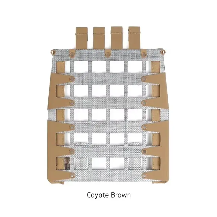 PEW Tactical Panel MOLLE trasero Ferro FCPC V5 con cremallera Coyote - imagen 3