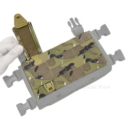 Panel táctico MOLLE con tapa abatible frontal para chaleco de combate
