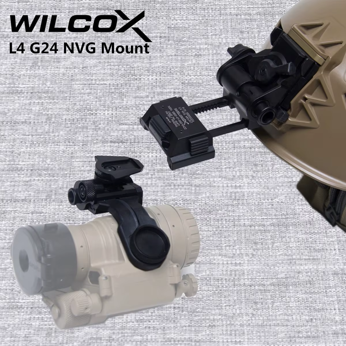 WILCO L4 G24 Montura casco visión nocturna liberación rápida - imagen 4