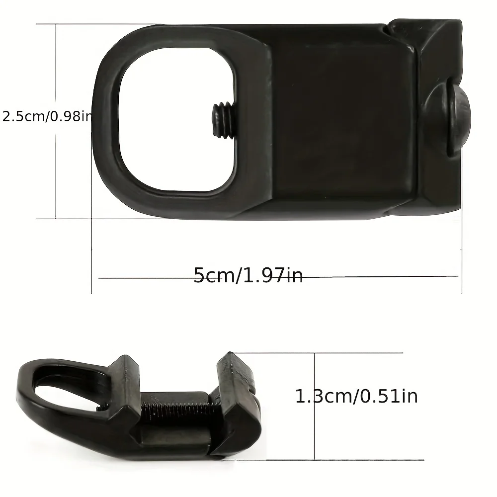 Soporte eslinga inox para riel Picatinny 20mm caza táctico - imagen 5