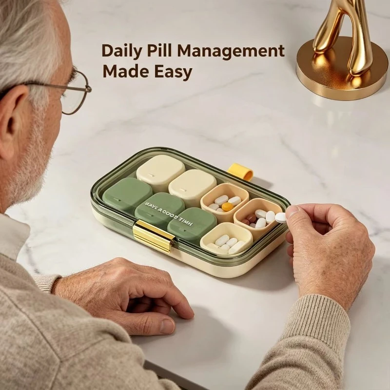 Pastillero portátil estanco para medicación semanal y exterior - imagen 5