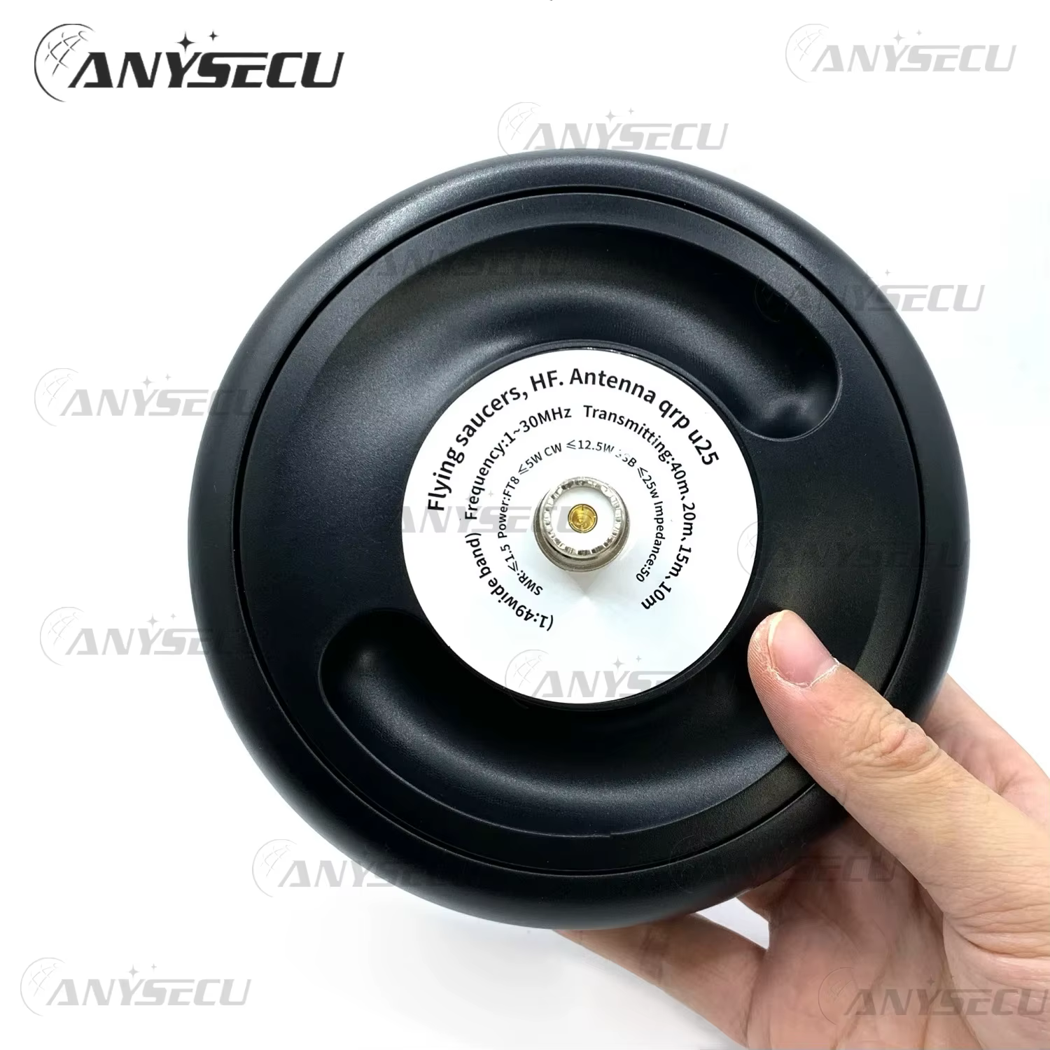 Antena HF QRP V invertido horizontal portátil con balun de bolsillo